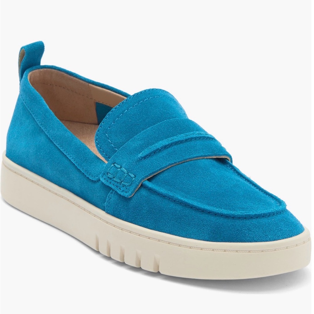 Blue Suede Women's Loafers size 9M